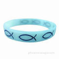 Glow in the dark silicone bracelet, Waterproof, high, low temperature and oil resistant and safety